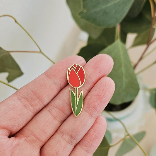 Tulip Pin, Red