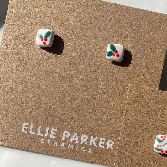 Ellie Parker, Christmas Ceramic Earrings