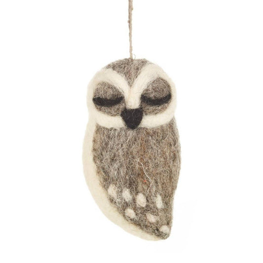 Grey Owl Ornament