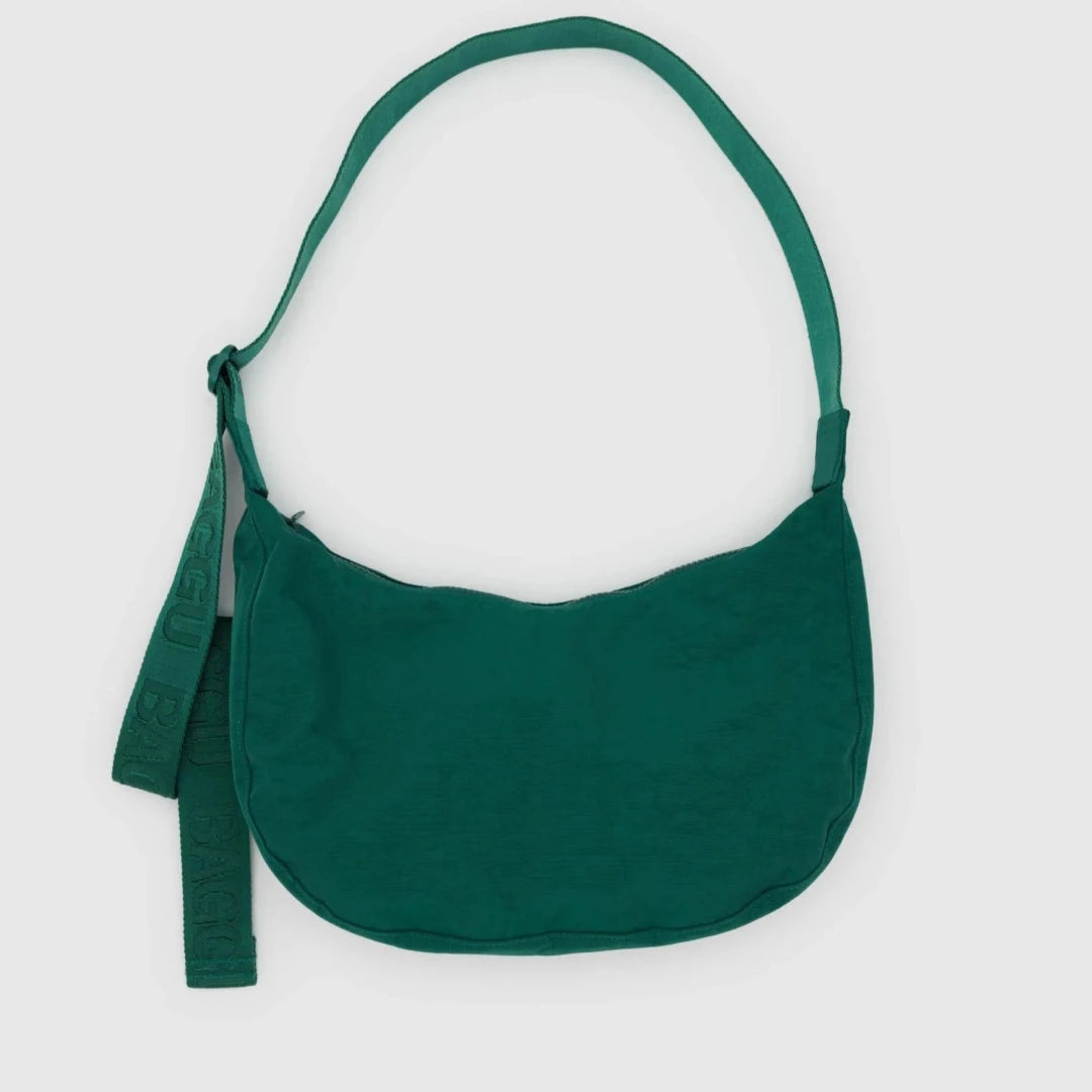 Medium Nylon Crescent Bag, Various Colours