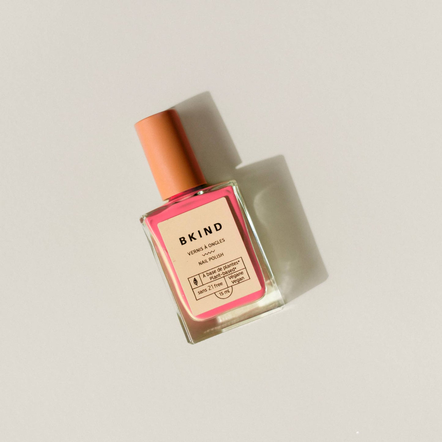 BKIND, Vegan & 21-free Nail Polish, Flamingo