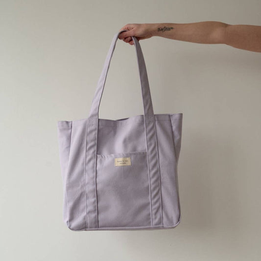 Colourful Cotton Tote Bag, Lilac