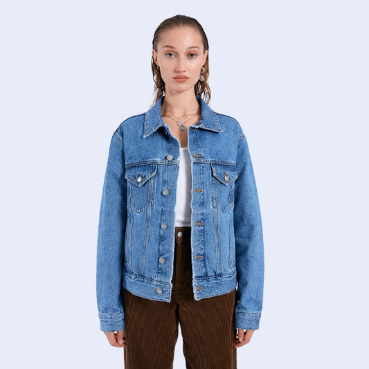 Dr. Denim, Joey Trucker Jacket, Stream Sky Retro