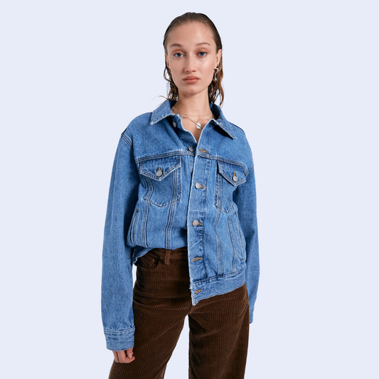 Dr. Denim, Joey Trucker Jacket, Stream Sky Retro