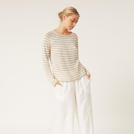 Lilou Striped Linen Sweater