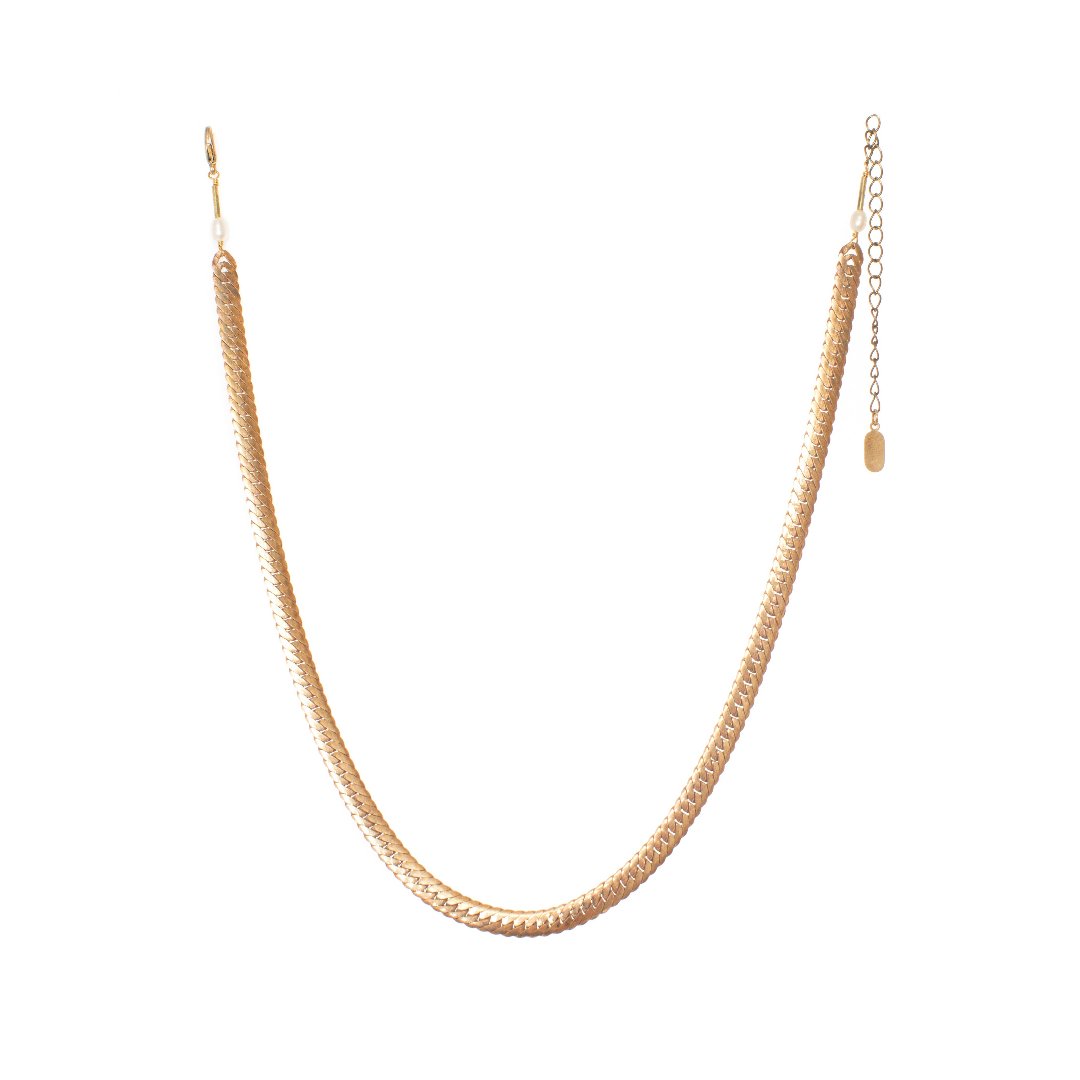 Hailey Gerrtis, Classic Herringbone Necklace