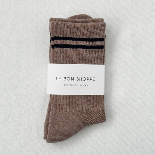 Le Bon Shoppe, Boyfriend Socks, Cocoa