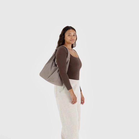 Nylon Shoulder Bag, Dove
