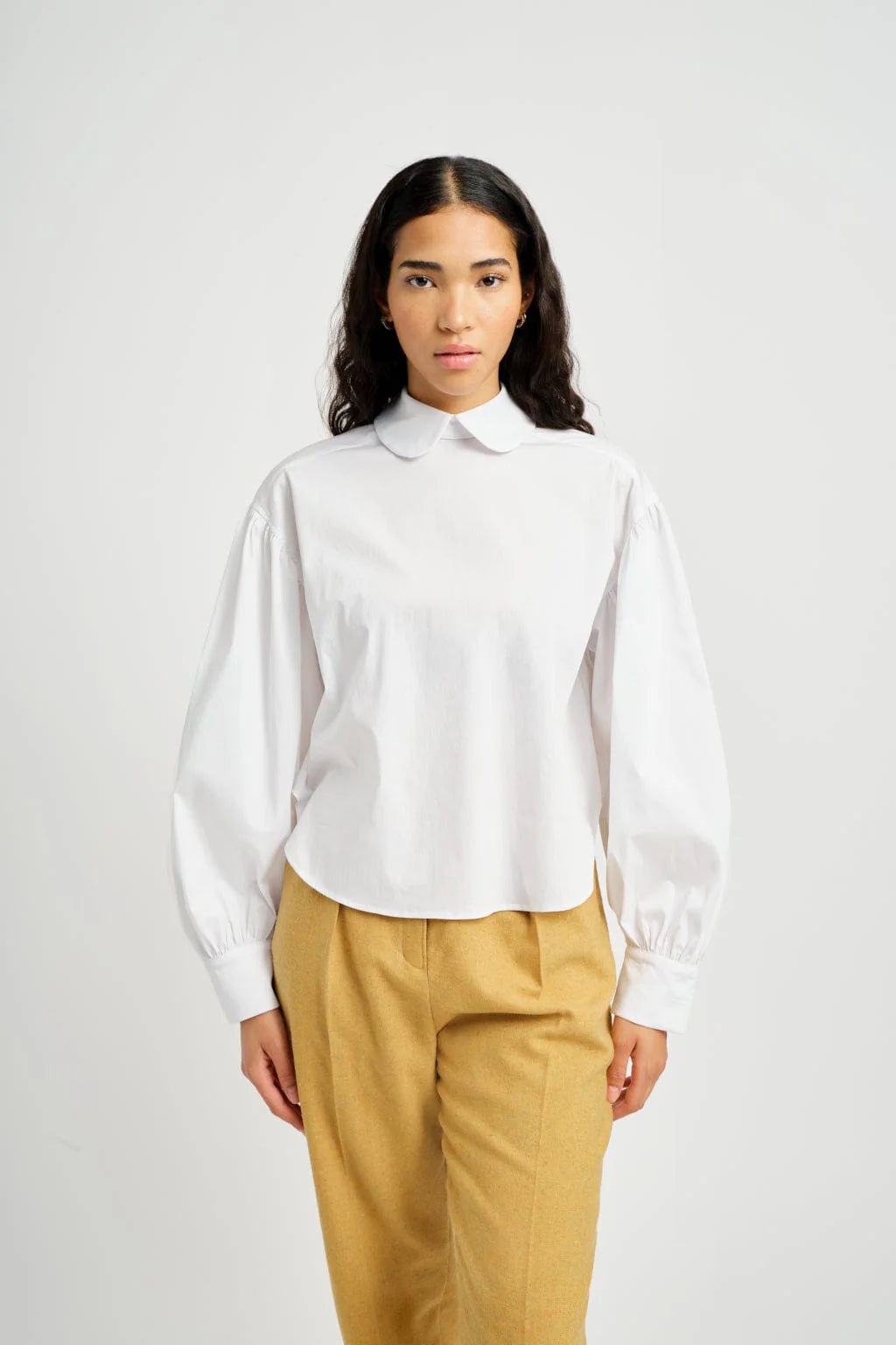 Leni Shirt, White Cotton