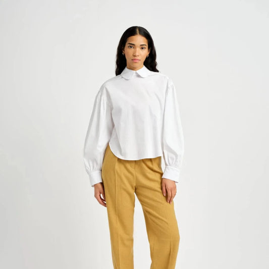 Leni Shirt, White Cotton