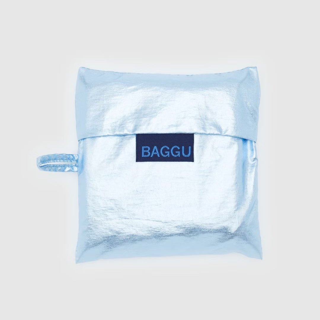 Baggu, Standard Baggu, Metallic Light Blue