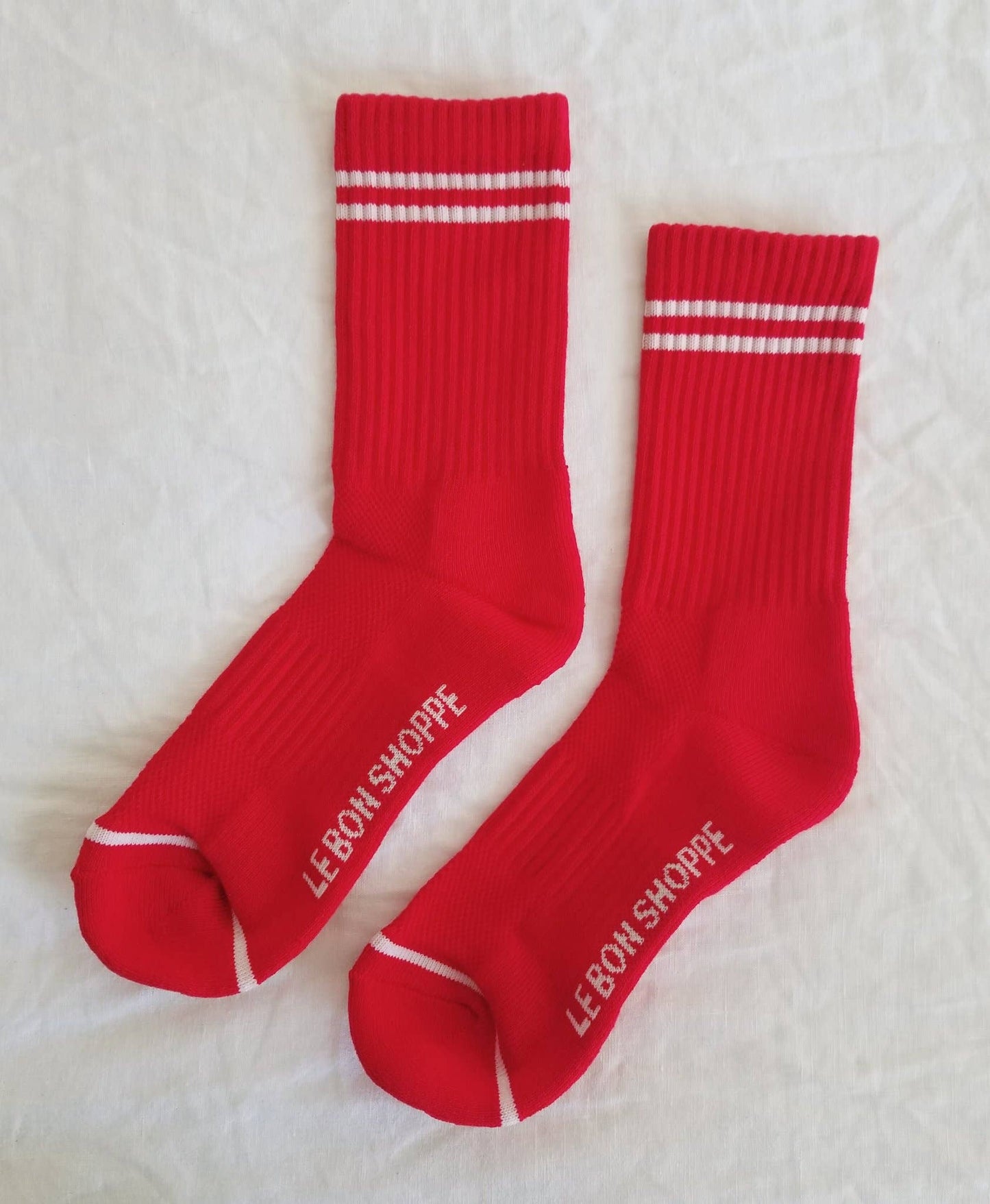 Le Bon Shoppe, Boyfriend Socks, Red