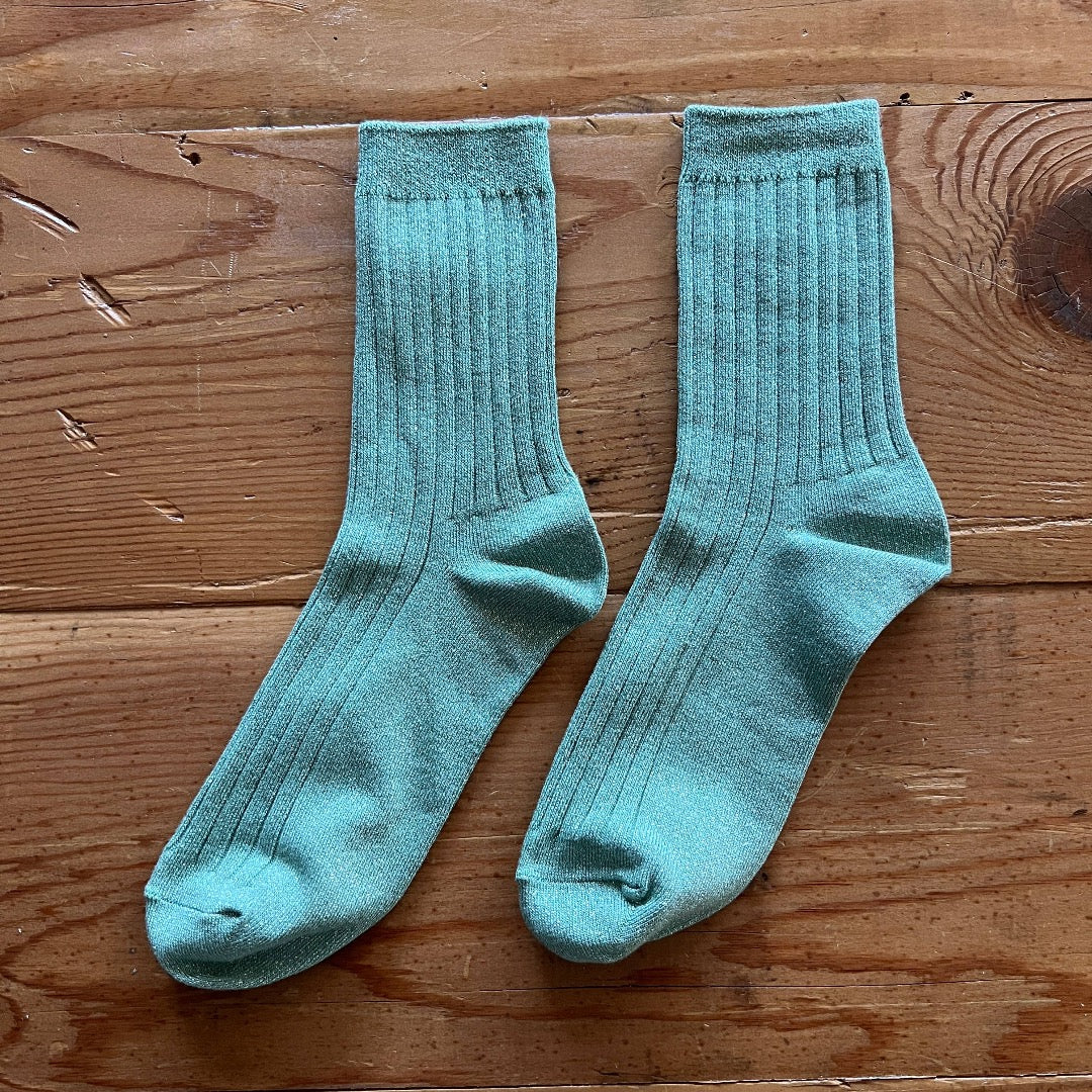 Her Socks, Modal Lurex, Jade Glitter