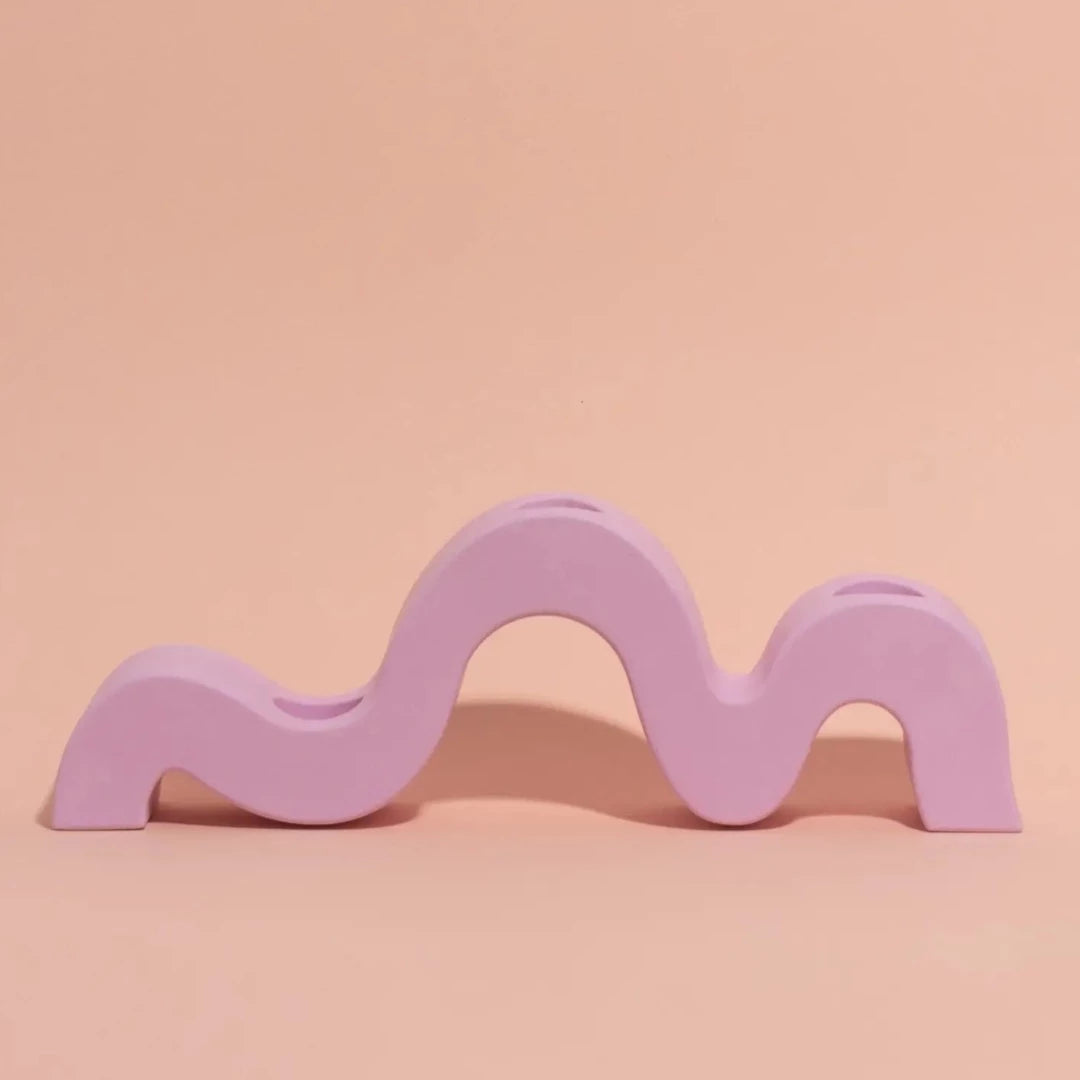 Squiggle Candle Holder, Various Colours