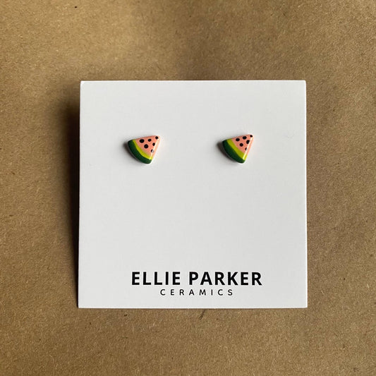 Ellie Parker, Watermelon Earring Ceramic Stud